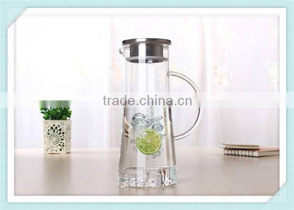 Borosilicate double wall tea glass bottle heat-resistant double wall glass pitcher with high quality