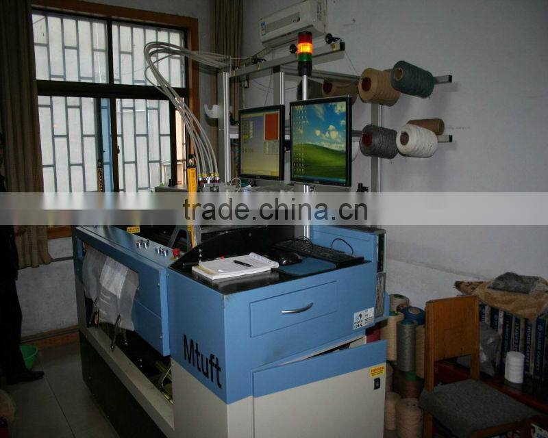 Machine-made wool carpet