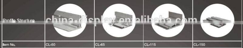 Frameless aluminum design advertising outdoor fabric light box waterproof