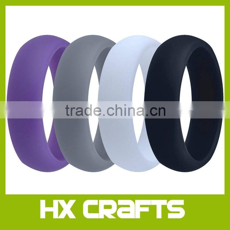 Excellent Silicone Wedding Band Ring for Sprots with Different Thickness