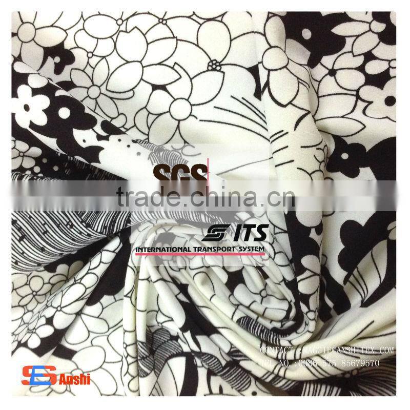ES6142 Single jersey milk fabric dty polyester fabric with printed