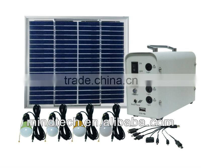 Newest portable 10W solar energy-saving lighting kits for house