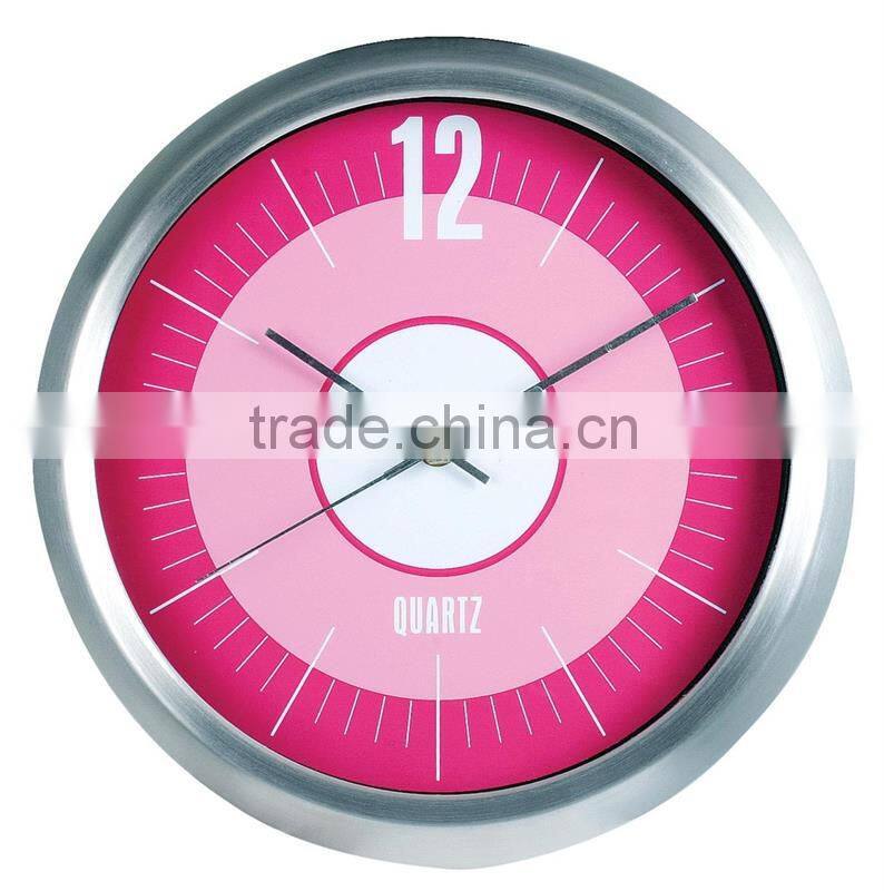 Aluminum Wall Clock Design Metal Wall Art Clock For promotion!