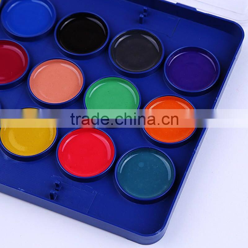 Wholesale solid powder watercolor mini paint cakes set professional quality bulk,Chinese watercolor paints manufacturer