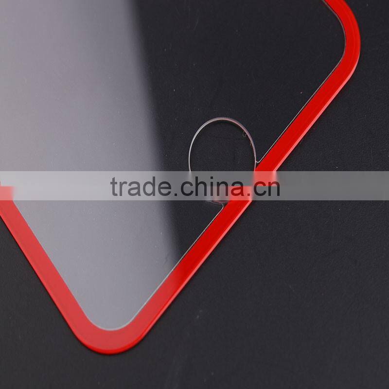 Mini Red Border 0.3mm Thickness Matte Tempered Glass Screen Protector for Iphone 6s