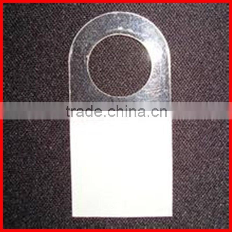 PVC plastic hang tab,supermarket display hang tab