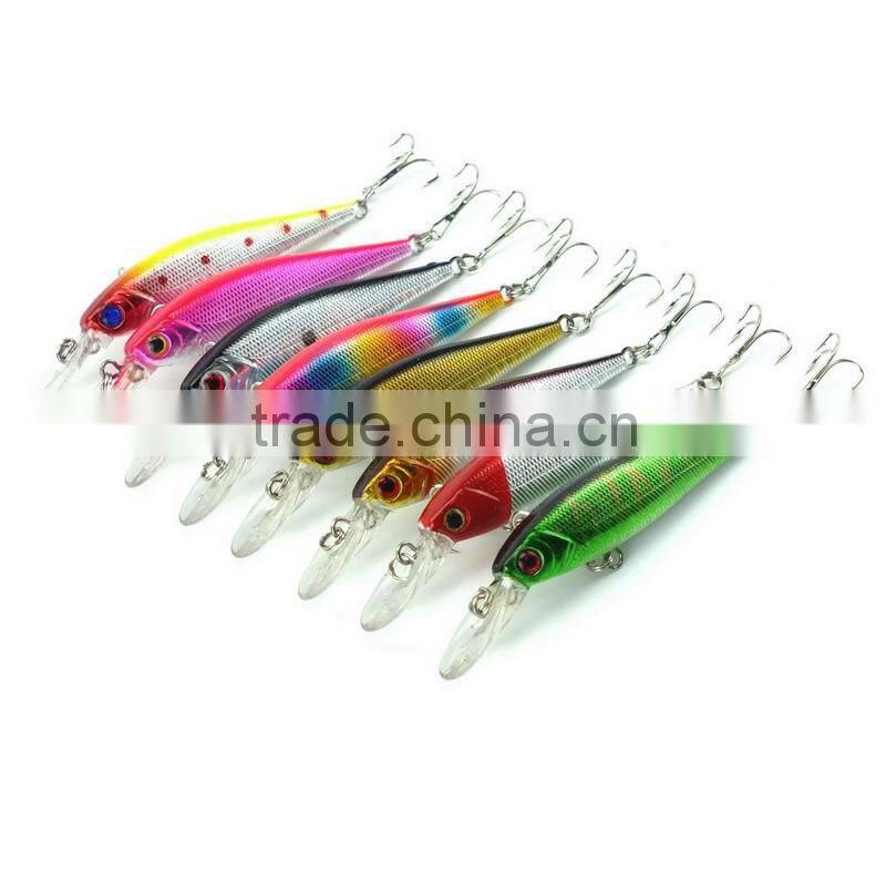 3D Lifelike Eyes Fishing Minnow Lures 8 Colors 10.1cm 9.36g High Quality Artficial Plastic Wobbler Hard Bait