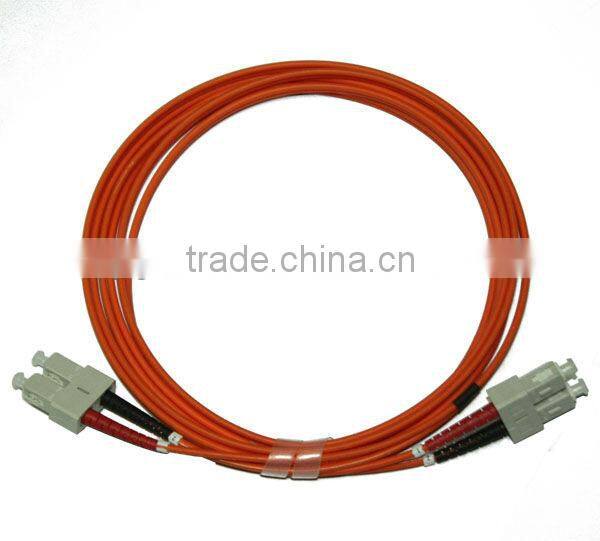 SC/FC/LC/ST APC/UPC 2.0/3.0mm PVC/LZSH single mode doublex fiber optic patch cord for network solution and project