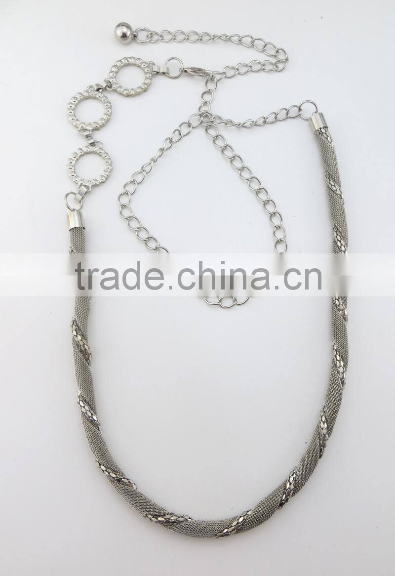 New arrival fashion 18k white gold necklace