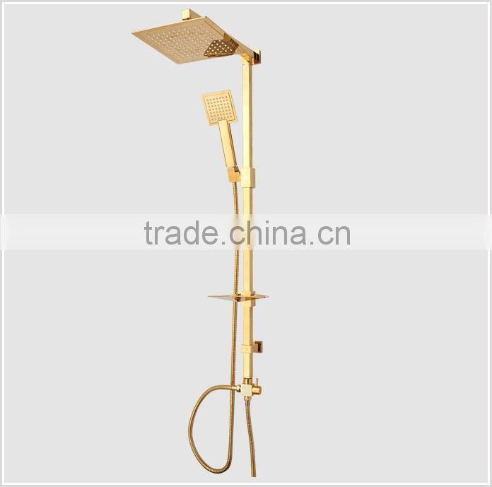 wall mount shower set,antique brass rainfall shower set
