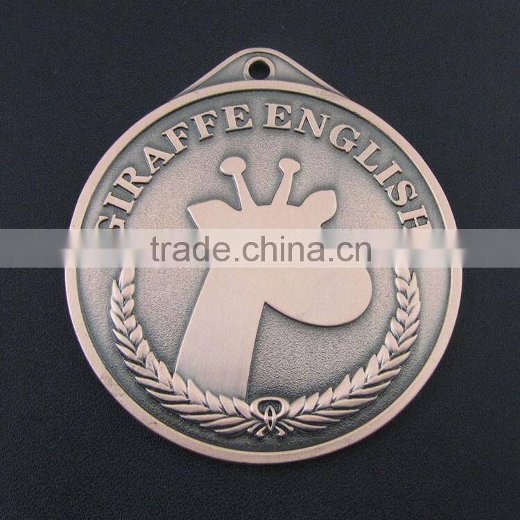 2016 new design custom gold math metal medal