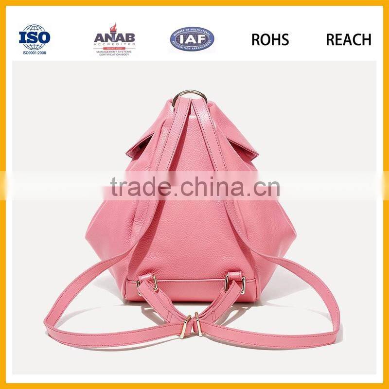 Latest Design High Quality Low Price PU Material Ladies Backpack Leisure Bag