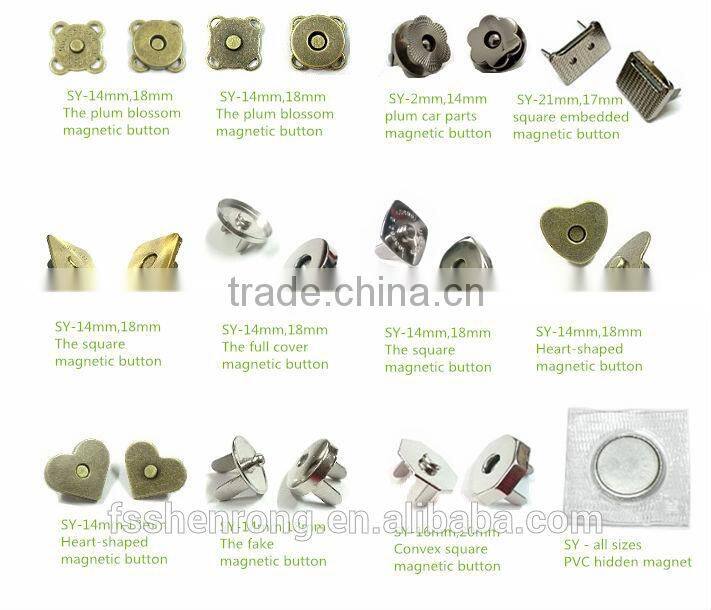 most popular strong magnet sewing PVC magnet button with plastic covered and waterproof for fabric & clothing