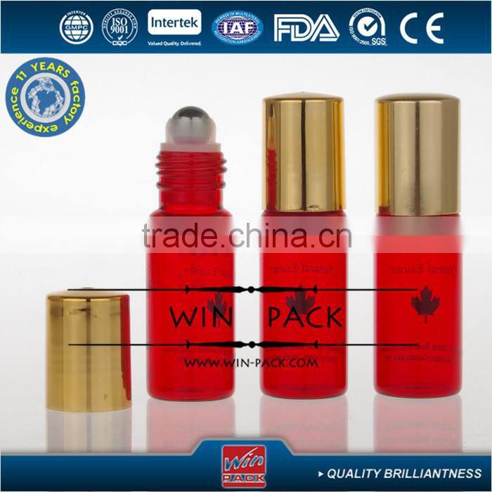 7ml,8ml,10ml silk screen handlin graduated color roller bottle,personal care glass roll on bottle