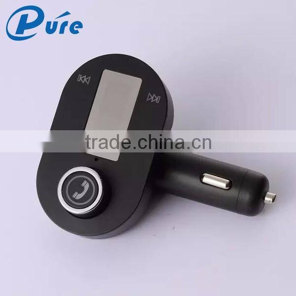 2016 CE ROHS FCC New Products LED MP3 Player USB Bluetooth Handsfree Car Kit FM Transmitter