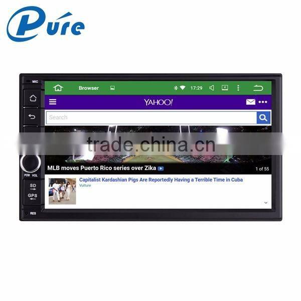 Double din touch screen car stereo gps radio bluetooth player android5.1.1 dvd player for car
