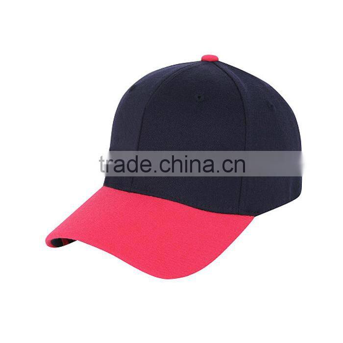 Stylish custom distressed brim baseball cap with leather strap