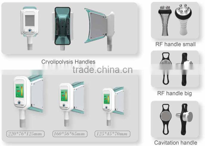 Trade assurance! 5 handles cryolypolisis freezing equipment cool shape fat freezing machine