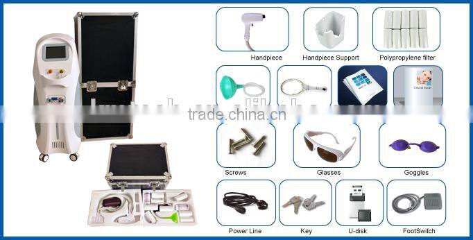 2016 professional 808 diode laser machine/diode laser hair removal equipment/808nm laser