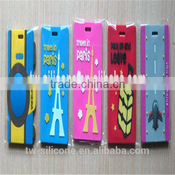 2016new product promotional silicone luggage tag