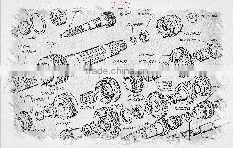KAMAZ shaft 14.1701030