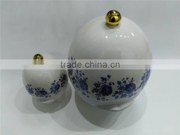 hot sale personalized color glazed decorative porcelain candle jar