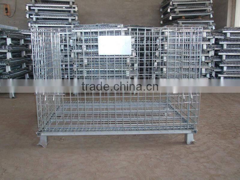 low price stackable wire mesh container popular stackable wire cage