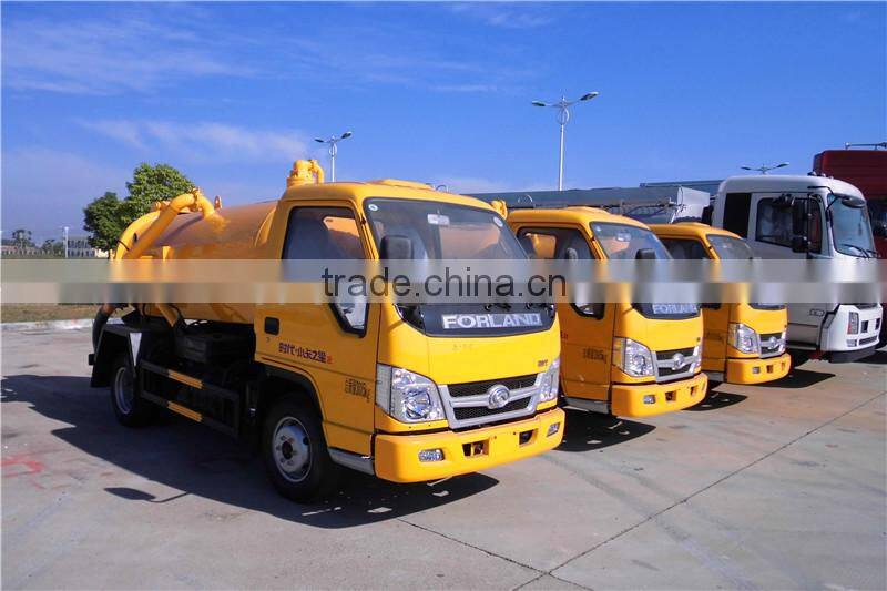 forland 4ton 4000l new sewage vacuum truck