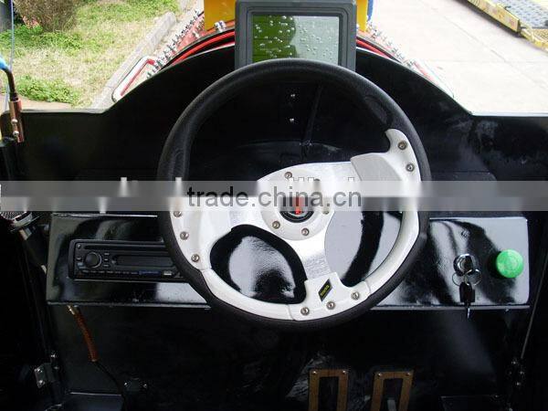 Diesel road train, Trackless train for kids, amusement park equipment, cartoon train for children