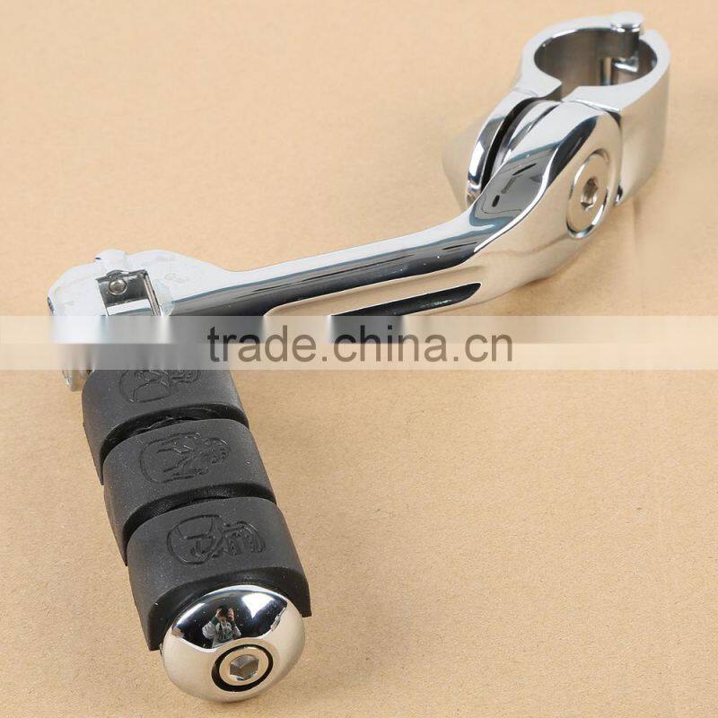 360 degree Adjustable Highway Footpeg Footrests For Universal 32mm Chrome