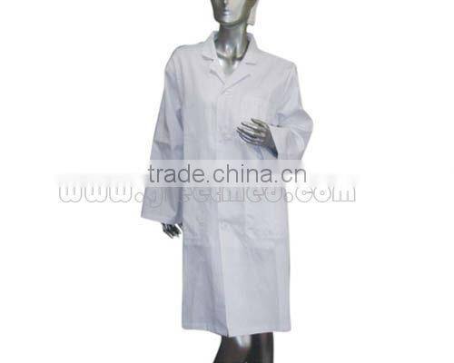 100% cotton fabric lab coat