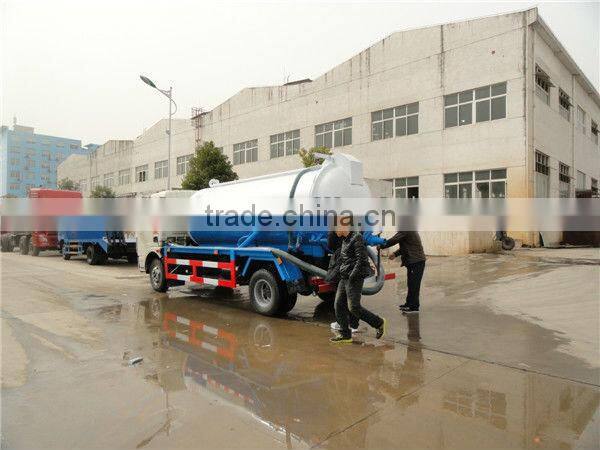 4000-6000L vacuum sewer sucking truck