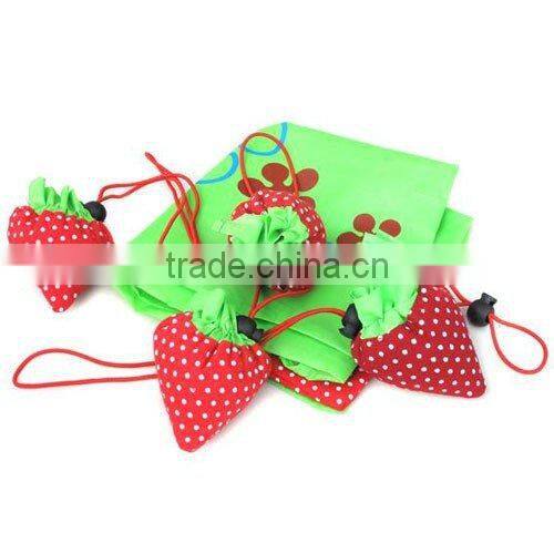Promotional 190T polyester Fruit Folding Bag christmas bag