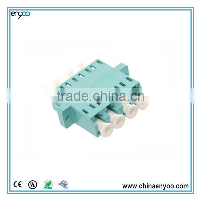 Professional 10G LC quad OM3 fiber optic adapter