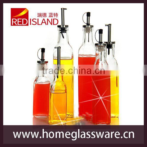 glass oil bottle set , vinegar bottle
