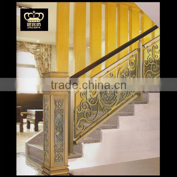 Luxury Aluminum Handrails Staircase Balustrade for Hotel Villa