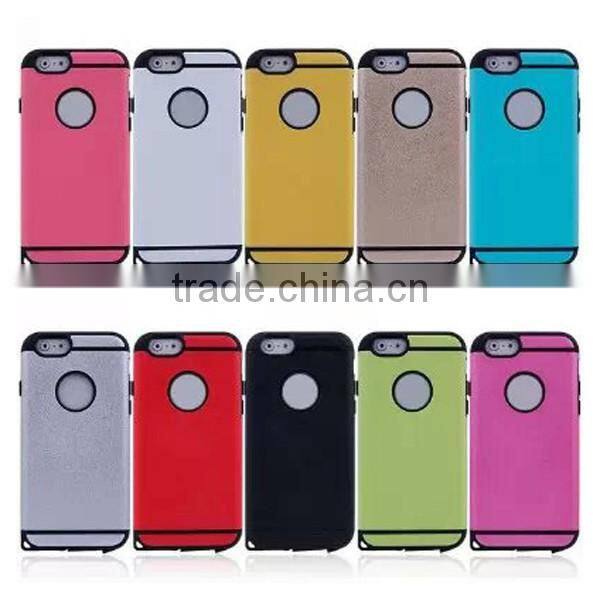 2017 New design two in one cell phone case tpu with pc back covers for iphone 6