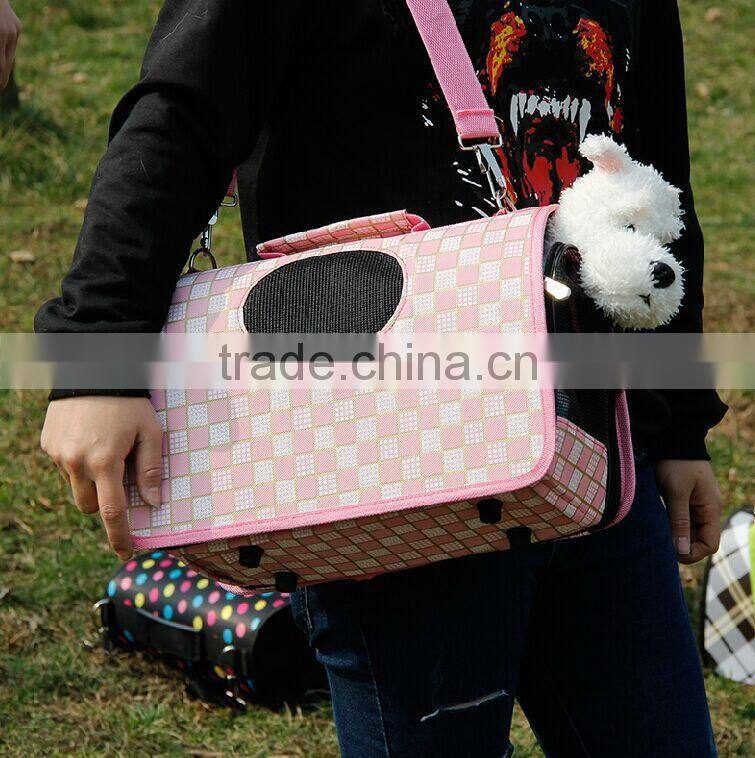 pet travel bag pet carrier bag pet food bag with mesh