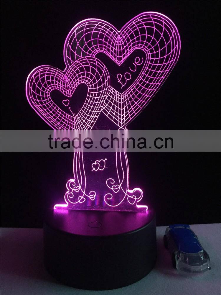 Alibaba com 5mm thick 3D acrylic Mood lamp 3D LED night light
