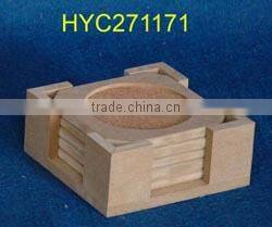custom unfinished wooden coaster wholesale
