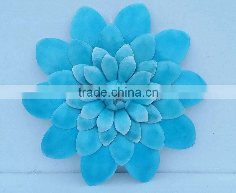 Wrought iron flower wall decor