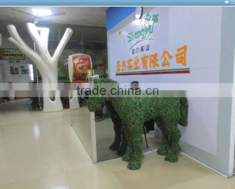 plastic animal artificial bull/fake grass animal