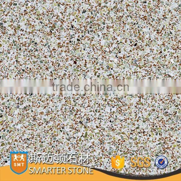 Fantasy jade color artificial marble floor tiles with best price