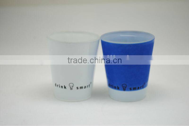 Cold color changing glass cup beer promotional gift