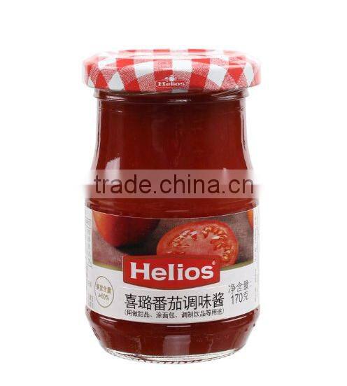 170g tomato glass storage jar