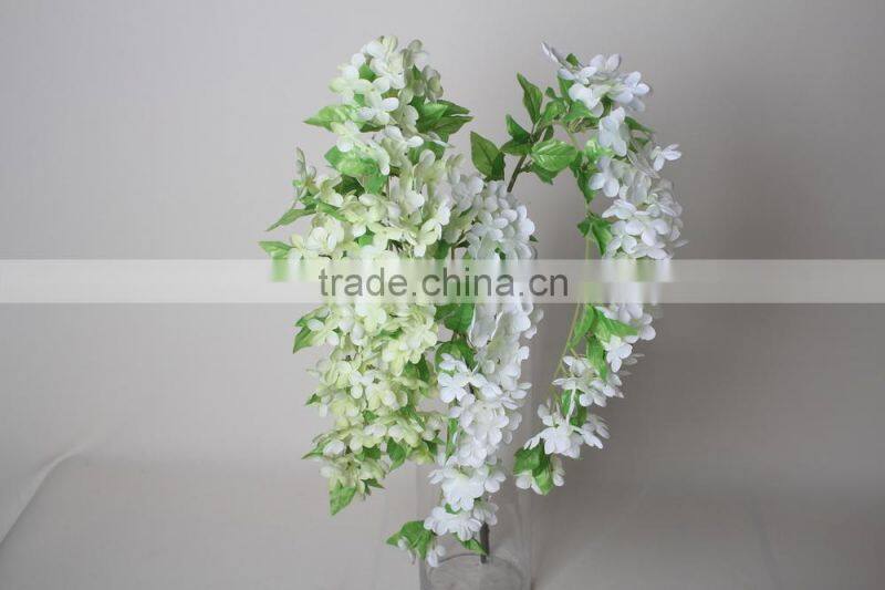 Cheap Fabric wisteria artificial decorative wisteria flowers for wholesale