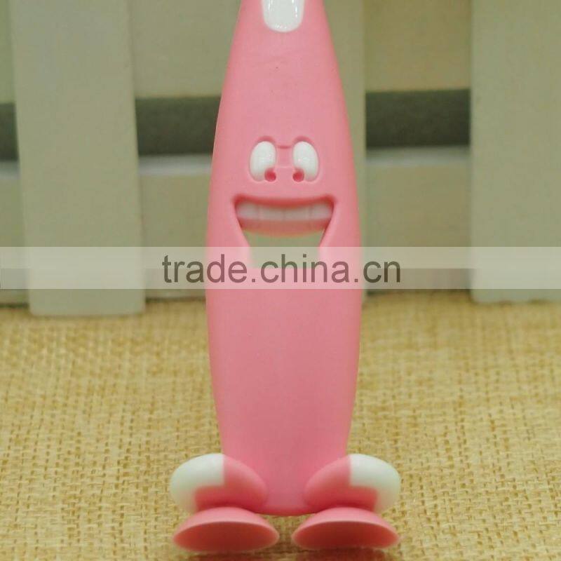 Yangzhou FDA new design nylon soft denture dental training kid toothbrush