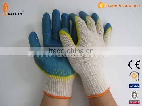 DDsafety Knitted Latex Gloves Coating Latex Cotton Gloves