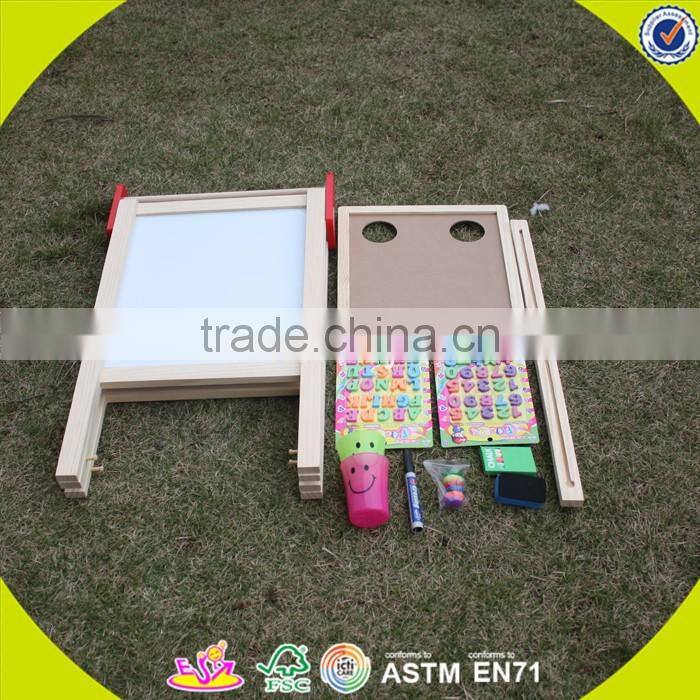 2017 wholesale baby wooden magnetic sketchpad diy kids wooden magnetic sketchpad sale children wood magnetic sketchpad W12B096