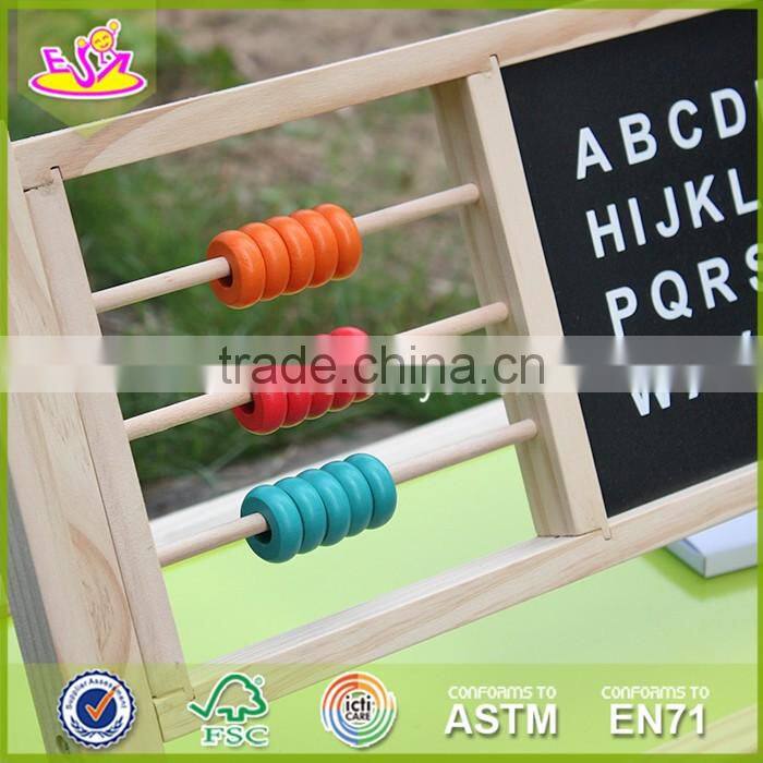 2017 New design wooden magnetic drawing board high quality wood kids drawing board best wood drawing board for toddlers W12B103